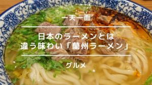 中国のラーメン初体験!日本のラーメンとは違う味わい【一天一面】