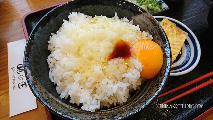 丹波で三種類の醤油が楽しめる卵かけご飯を食べる【玉の助】